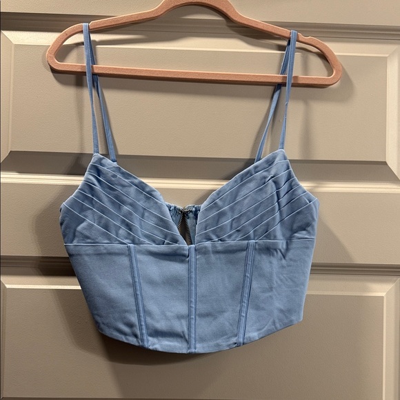 Princess Polly Tops - Princess Polly Blue Crop Top